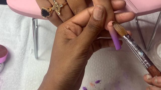 ACRYLIC FREESTYLE nail tutorial ?| blooming gel смотреть онлайн