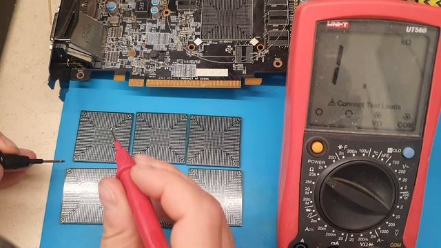Прозвонка мультиметром GPU RX470/480 , RX570/580.