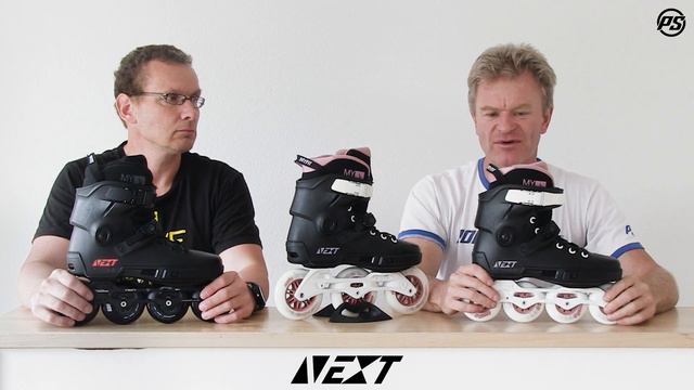 Powerslide Next 80mm & 100mm skates (Rose & Core Black) смотреть онлайн