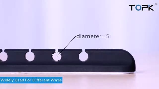 TOPK Cable Organizer силиконовый USB Cable Winder Настольный аккуратный зажим для управления смотреть онлайн