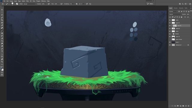 How to paint STONE TEXTURE! смотреть онлайн