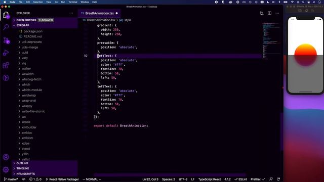 Timer Animation + React Native + Typescript смотреть онлайн