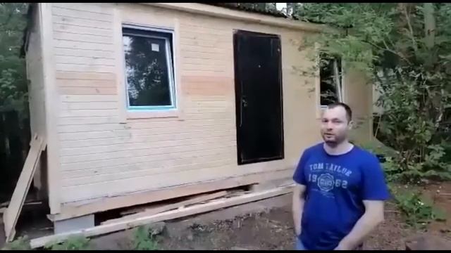 Отзыв об утепленной бытовке-распашонке 6х2.1 м. Ленинградская область, Тарховка. смотреть онлайн