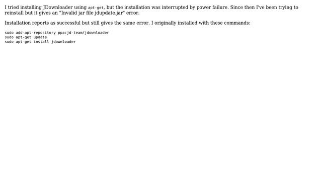 Ubuntu: How do I fix an invalid JDownloader jar? смотреть онлайн