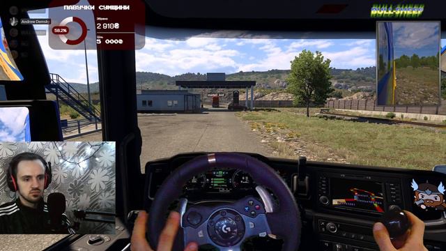 ETS 2 УКРАЇНСЬКОЮ #65 logitech g920 + Shifter wheel cam смотреть онлайн