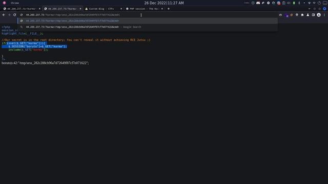 Forbidden Jutsu : Exploiting Session Cookies for Remote Code Execution Yogosha CTF 2022 смотреть онлайн