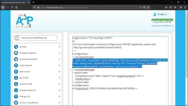 ASP.NET - Free Web Host FreeASPHosting.net #2 Sample Database смотреть онлайн