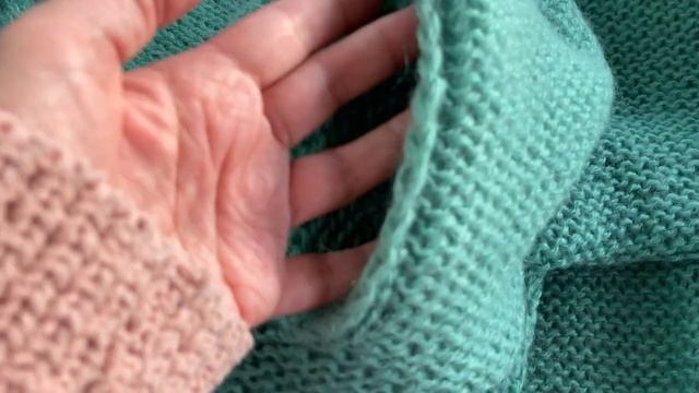 Кардиган из пряжи Dolche Mohair. Обзор готового изделия. смотреть онлайн