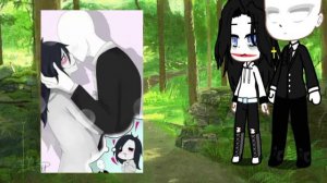 реакция крипипасты на шипы❤😊