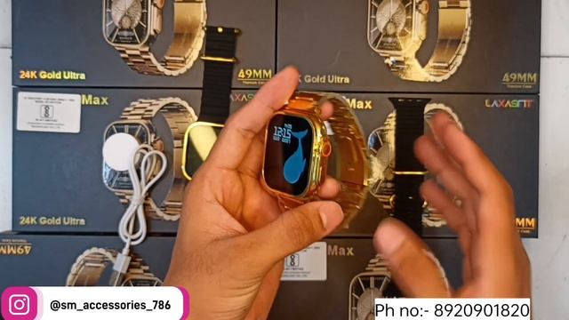 S9 ultra Max ❤️? | 24 k Ultra gold addition | ultra smartwatch ? смотреть онлайн