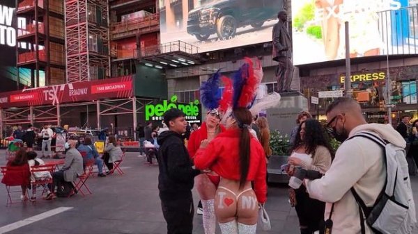 Times Square Tour 2021, Saturday Night Walk at Times Square, New York City 4k