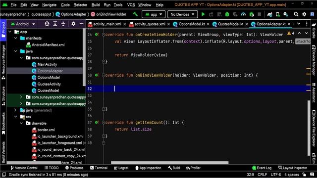 How to Create Quotes App with Firebase | Free Android Source Code with Database смотреть онлайн