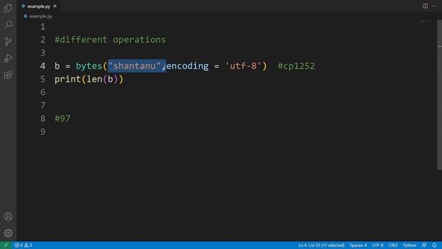 Python Tutorial in Hindi | Bytes and Bytearray Methods in Python | Encode & Decode in Python смотреть онлайн