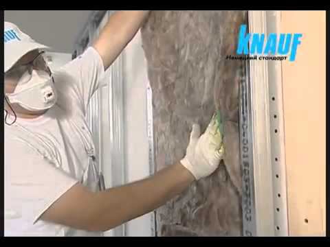 Однослойная облицовка из КНАУФ листов С 625 смотреть онлайн