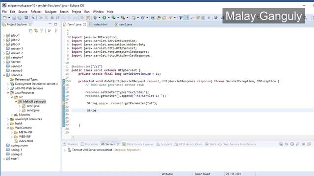 Advanced Java class 14 Session Handling using HttpSession, How to use Cookie смотреть онлайн