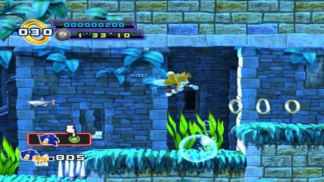 Sonic The Hedgehog 4:Episode 2 (Beta 8)-Tails Alone,sort of... смотреть онлайн