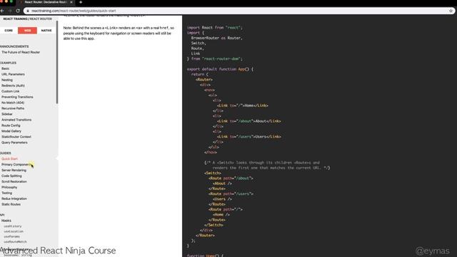Advanced React - React Routing (Part 1) смотреть онлайн