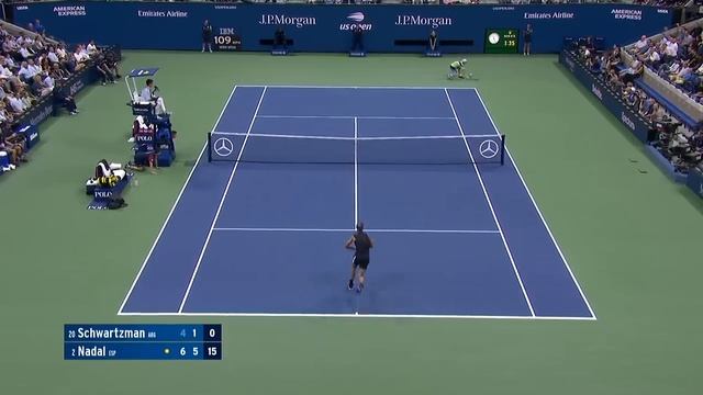 Diego Schwartzman vs Rafael Nadal | US Open 2019 Quarterfinal Highlights смотреть онлайн