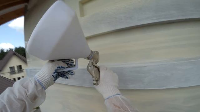 Механизированное нанесение декоративной штукатурки. смотреть онлайн