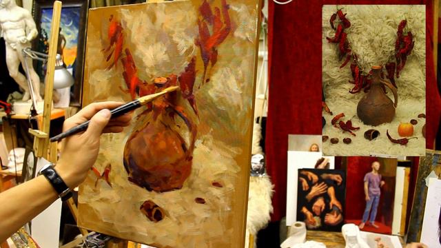 Быстрый этюд натюрморта