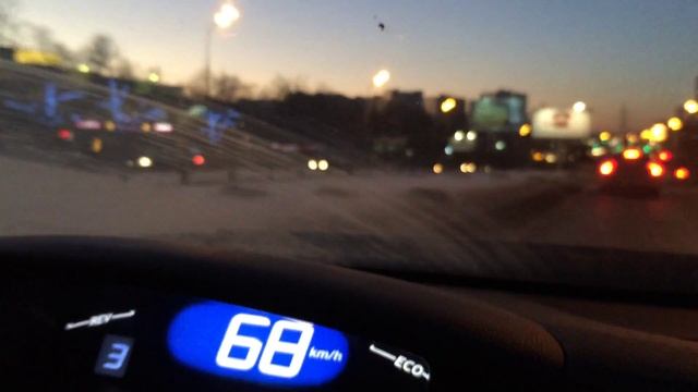 езда по городу Civic 5d