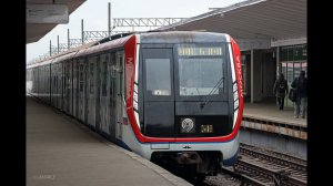 Поездка на составе 81-765 «Москва» по ТКЛ (ст. Китай-Город - ст. Улица 1905 года) - 14.12.2023 г.