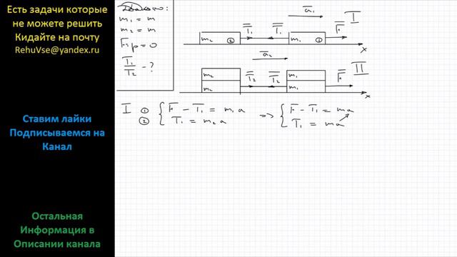 Физика На гладкой горизонтальной поверхности под действием силы F движутся одинаковые бруски смотреть онлайн