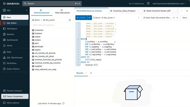 Databricks SQL Demo смотреть онлайн