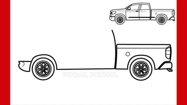 How To Draw A Toyota Tundra 2014 || How To Draw A Toyota Truck step by step смотреть онлайн