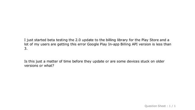 Android : Google Play In-app Billing API version is less than 3 смотреть онлайн