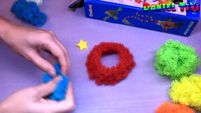 Мягкий конструктор Банчемс. Как сделать елочку. Фигурки из Банчемс Banchems. Bumchems. Bunchems смотреть онлайн