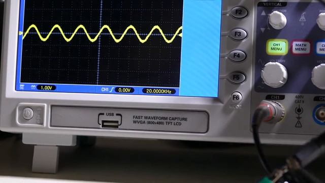 Hantek DSO5102P Oscilloscope tone test смотреть онлайн