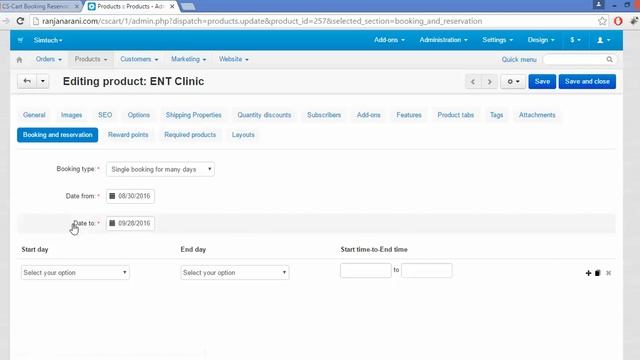 CS-Cart Booking Reservation System смотреть онлайн