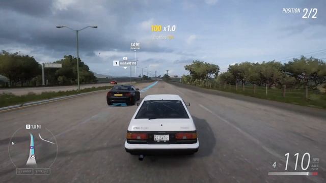 Initial D Toyota AE86 vs BMW M2 - Forza Horizon 5 смотреть онлайн