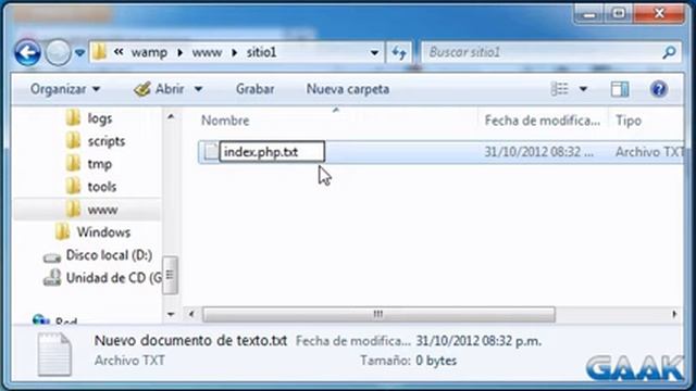 PHP Hello World Tutorial - WampServer - Gaak смотреть онлайн