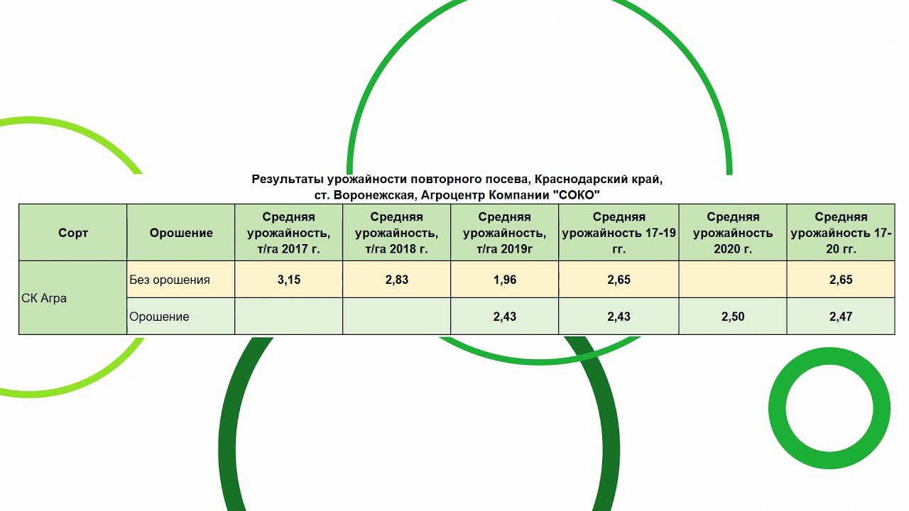 Повторный посев, сорт сои СК Агра смотреть онлайн