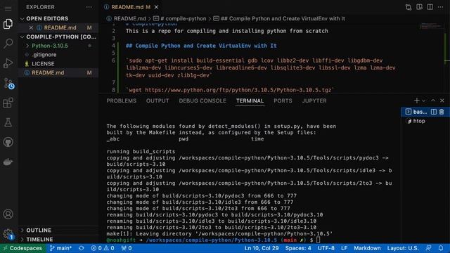 Compiling Python From Scratch with Github смотреть онлайн