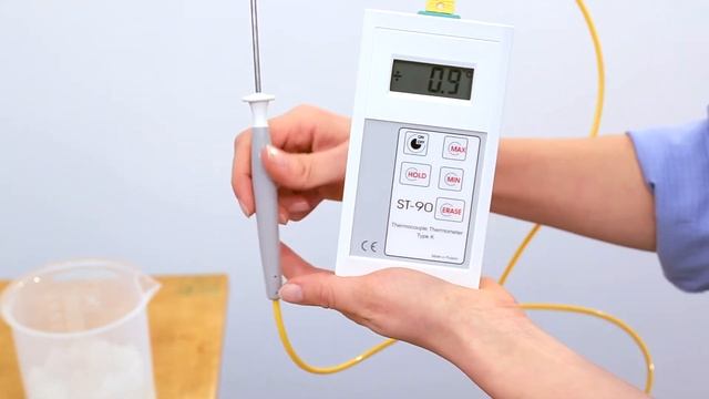 Průmyslový termočlánkový teploměr K pro přesné měření teploty ST-90 смотреть онлайн