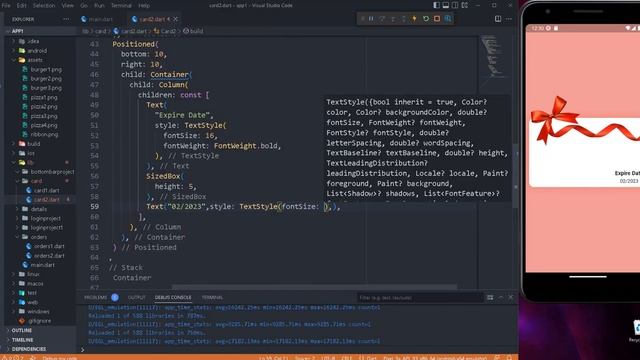 Flutter UI Gift Card Design Tutorial(Stack, Positioned, Clipboard) смотреть онлайн