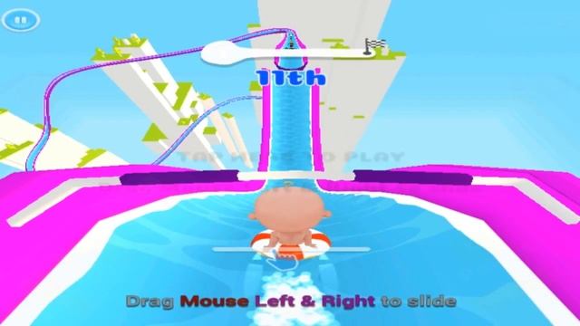 Slippery Water Slides Aquapark.io - CRAZY GAMES смотреть онлайн