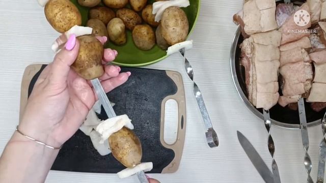 Шашлык из грудинки. смотреть онлайн