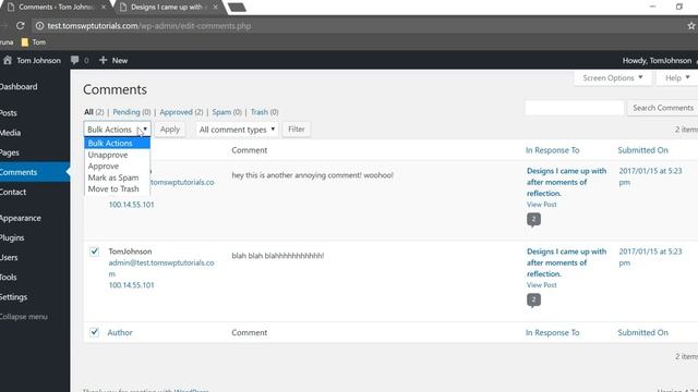 How to Delete Comments in WordPress | Beginners Series смотреть онлайн