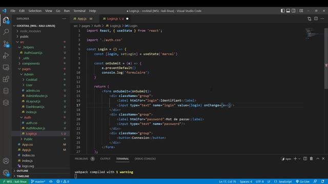 REACTJS 18 JWT 17/? - Branchement du login - Form React et State смотреть онлайн