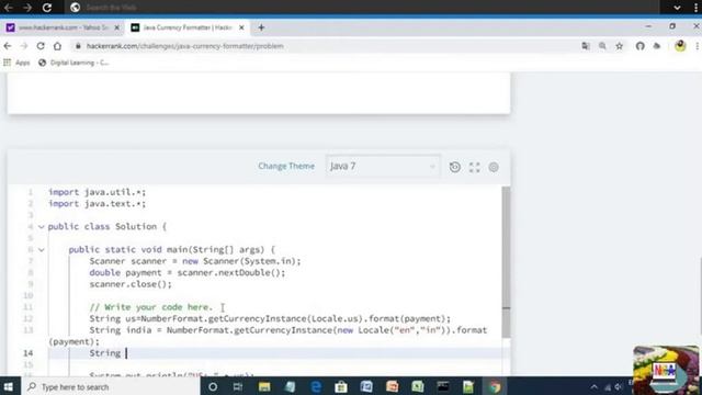 13:Java Currency Formatter || Hackerrank java solutions. смотреть онлайн