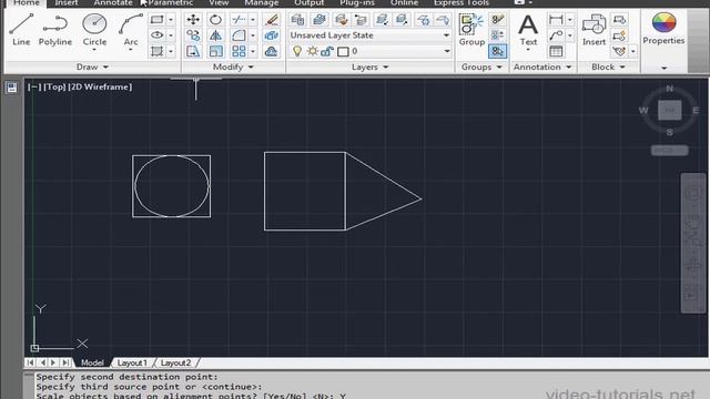 AutoCad ToolBar 28 ( Align ) смотреть онлайн