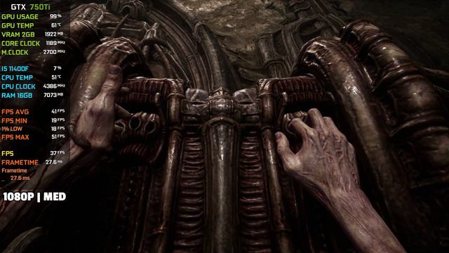 Scorn : GTX 750Ti + I5 11400F - 1080p All Settings + FSR смотреть онлайн