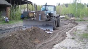 Отвал Т 150 для грунта - почти как грейдер