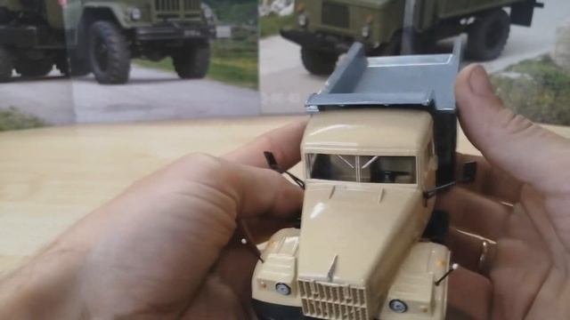 Обзор модели Краз-256 самосвал, масштаб 1:43, "Autotime". смотреть онлайн