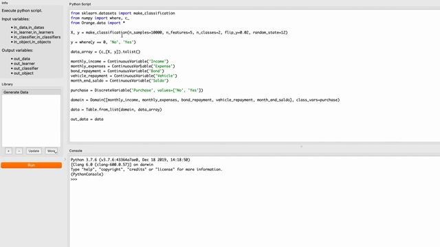 Python scripts in Orange смотреть онлайн