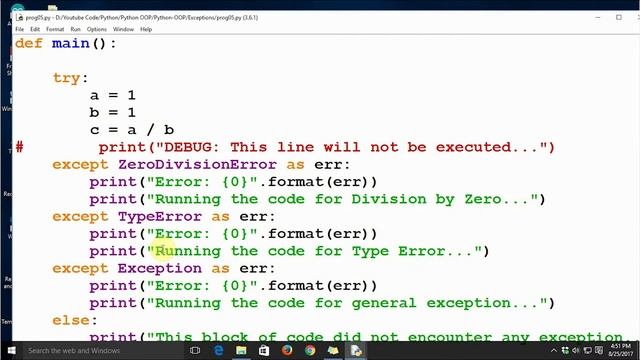 #27 Python Programming - Else block in Exception Handling смотреть онлайн